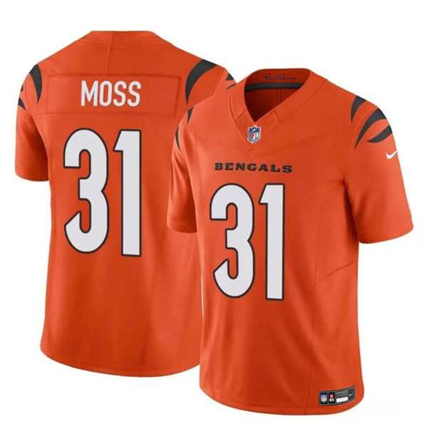 Men & Women & Youth Cincinnati Bengals #31 Zack Moss Orange 2024 F.U.S.E. Vapor Untouchable Limited Stitched Jersey
